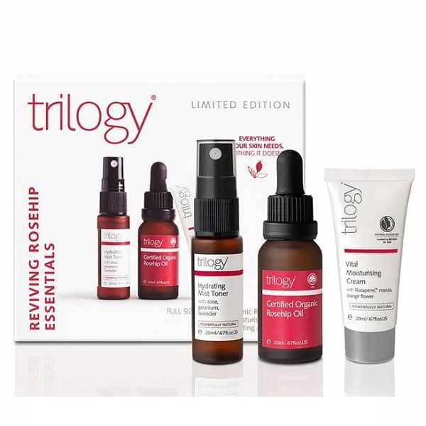 Bộ Chăm Sóc Da Chuyên Sâu Tinh Dầu Tầm Xuân Trilogy Reviving Rosehip Essentials