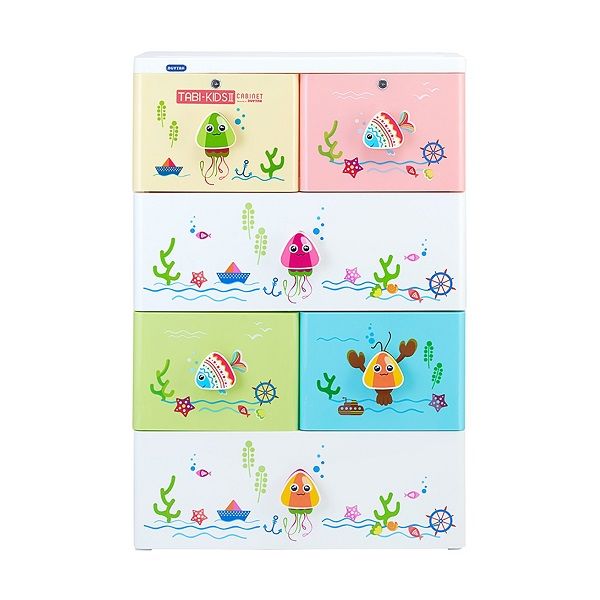 Tủ Duy Tân Tabi-Kids II 4 Ngăn 70 x 48 x 105 cm (Màu Ngẫu Nhiên)