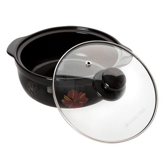Nồi Đất Cao Cấp Tucbeghi Nắp Kiếng Dong Hwa GF-703 22.2 x 7.8cm