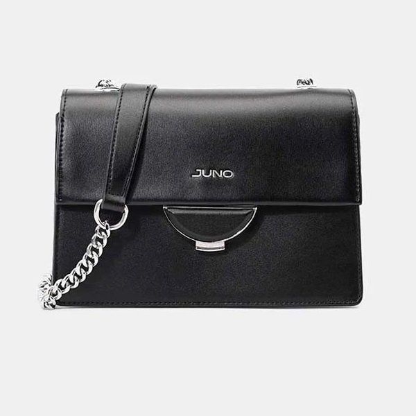 Túi Xách Nhỏ Phối Khoá Cùng Màu Juno Màu Đen TXN387-DEN (Store 1001)
