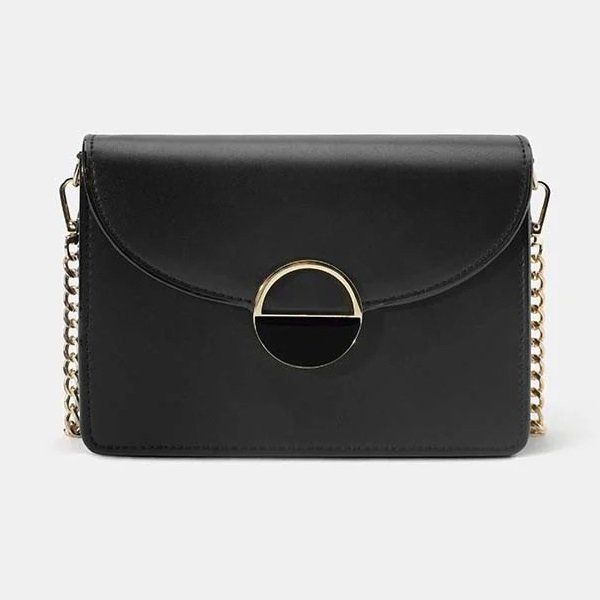 Túi Xách Nhỏ Khoá Trang Trí Tròn Juno Màu Đen TXN422-DEN (Store 1001)