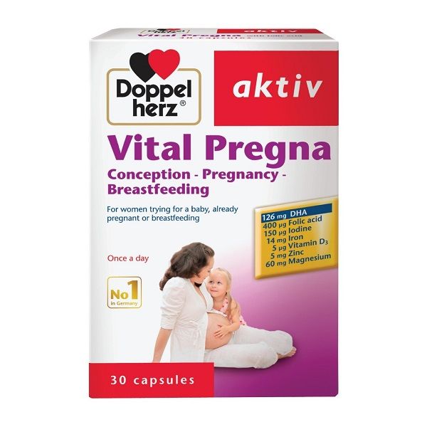 Viên Uống Cho Bà Bầu Doppelherz Vital Pregna Hộp 30 Viên