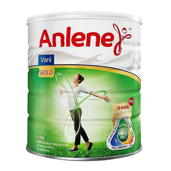 Sữa Anlene Gold MovePro Hương Vani Dành Cho Người Trên 40 Tuổi Lon 800g