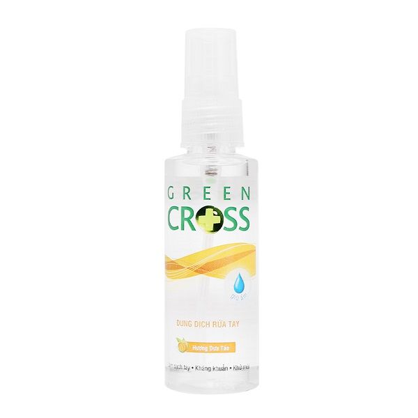 Xịt Rửa Tay Hương Dưa Táo Green Cross 70ml