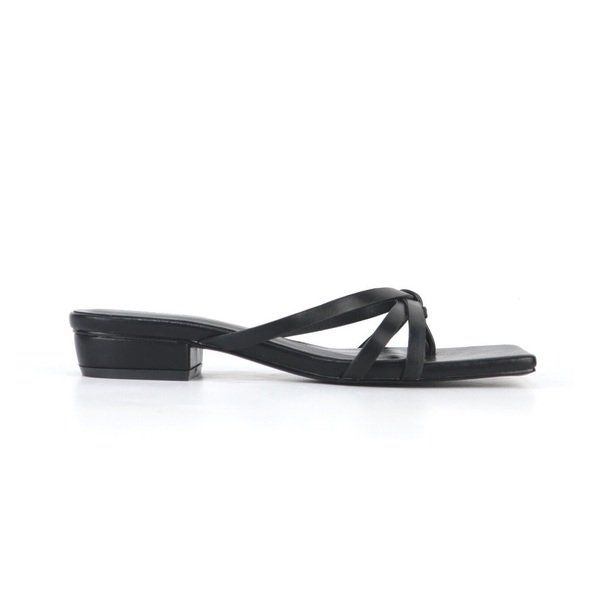 Guốc Quai Dây Xỏ Ngón Màu Đen Cillie 1052 (Store 5703)