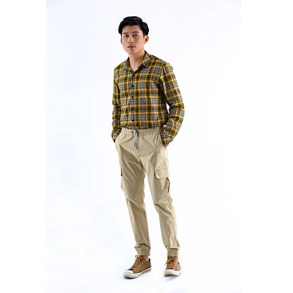 Quần Jogger Khaki Kem Couple TX 3008