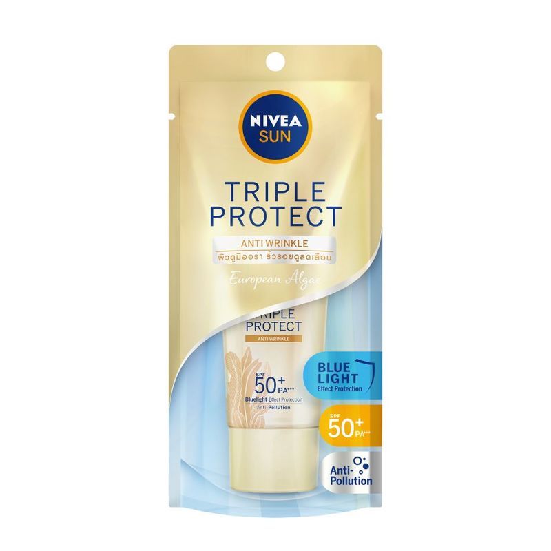 Kem Chống Nắng Chống Nhăn Tảo Biển Nivea Sun Triple Protect Anti Wrinkle 40ml