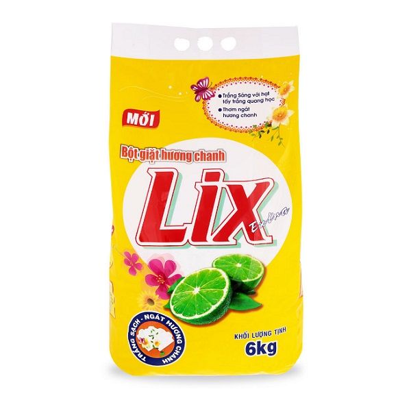 Bột Giặt Lix Extra Chanh (6kg)