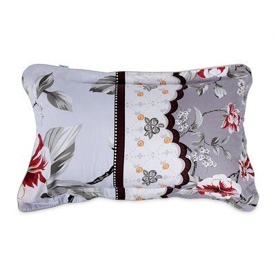 Gối Đầu Béo Cotton Hoa Hometex 30 x 50 cm