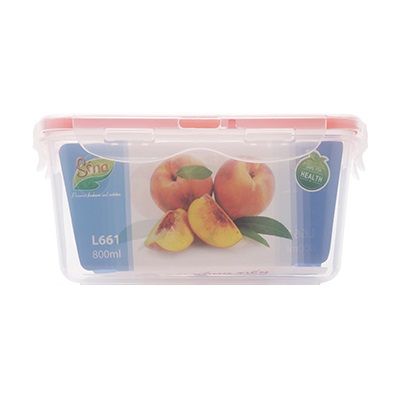 Hộp Thực Phẩm Vuông Cao Sina 800ml - L661