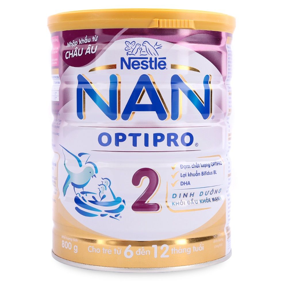 Sữa Bột Nestle NAN Optipro 2 Cho Trẻ 6-12 Tháng - 800g