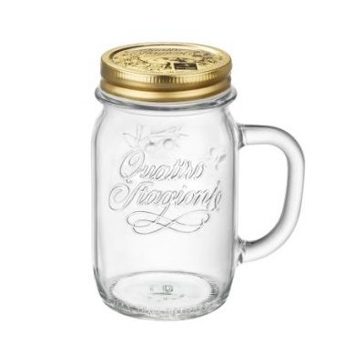 HŨ THỦY TINH CÓ TAY CẦM QUATTRO 415ml