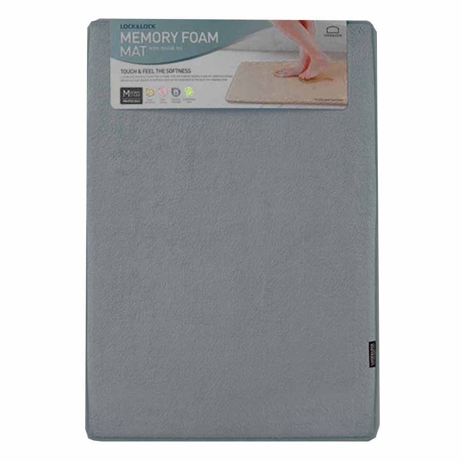 Thảm Chùi Chân Memory Foam Lock&Lock MAT513GRY - Basic Size M (460 x 700mm) Màu Xám