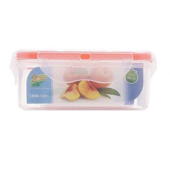 Hộp Thực Phẩm Vuông Sina 350ml - L608