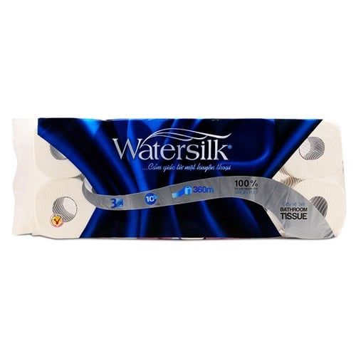 Giấy Vệ Sinh Watersilk 10 Cuộn