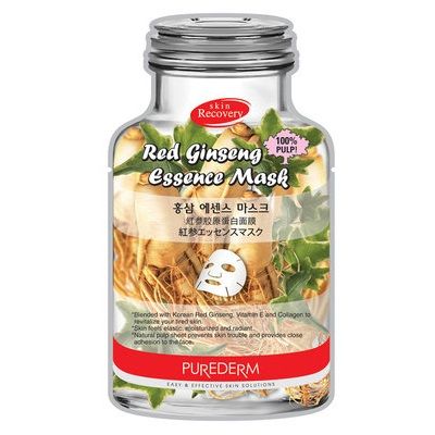 Mặt Nạ Purederm Hình Chai Nhân Sâm 18g