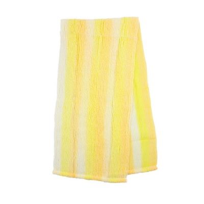 Khăn Tắm Body Towel Topvalu Sọc Trắng Vàng 20 x 90cm