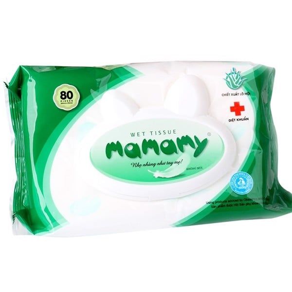 Khăn Ướt Mamamy 80 Tờ Có Nắp - Không Mùi