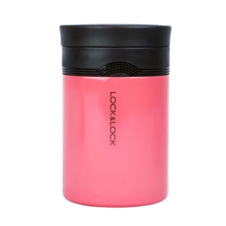 Bình giữ nhiệt Lock & Lock New Wave Food Jar 500ml - Màu hồng đậm LHC8024DPK