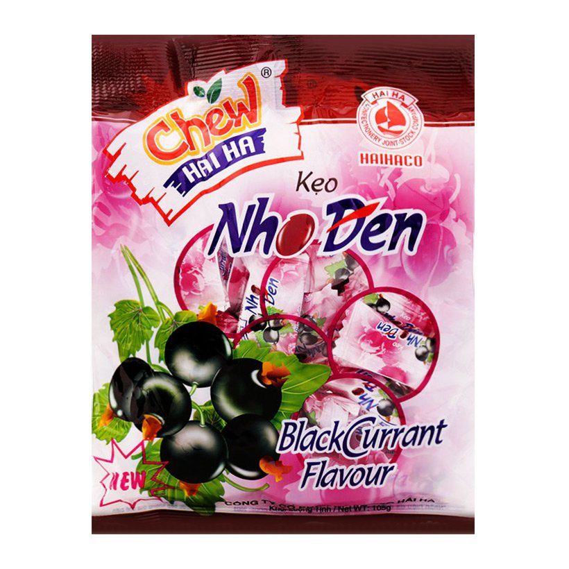 Kẹo Chew Nho Đen Hải Hà - Gói 105g