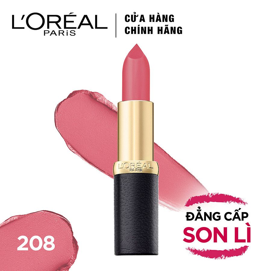 Son Lì Mịn Môi L'Oreal Color Riche Matte 208 - Cherry Crush (3.7g)
