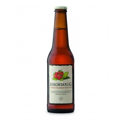 Nước Giải Khát Có Cồn 4,5% Rekorderlig Strawberry Lime - Chai 330ml