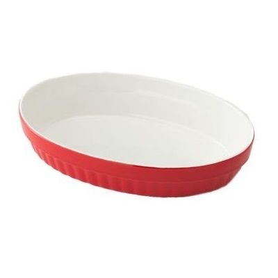 Đĩa nướng Gratin Oval đỏ - Size L