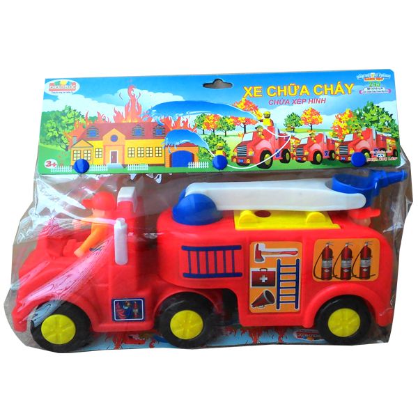 Đồ Chơi Túi Kẹp Xe Chữa Cháy Xếp Hình Cholo Blóc 245 M1416-LR