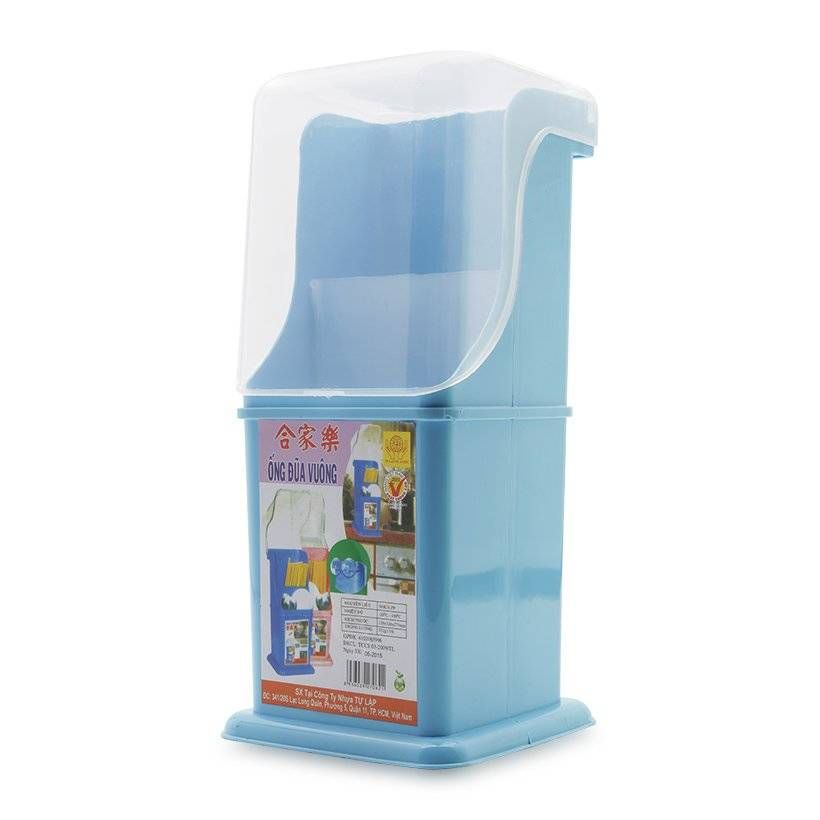 Hộp Đũa Nắp Vuông Tự Lập - Nhiều màu