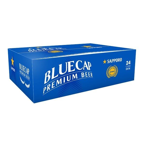 Thùng 24 Lon Bia Sapporo Blue Cap 330ml
