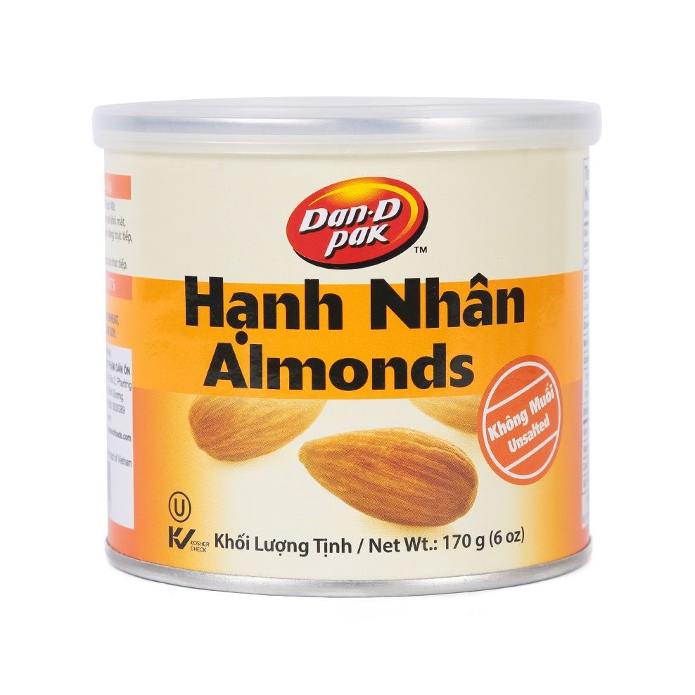 Hạnh Nhân Không Muối DAN.D.PAK - Hộp 170g
