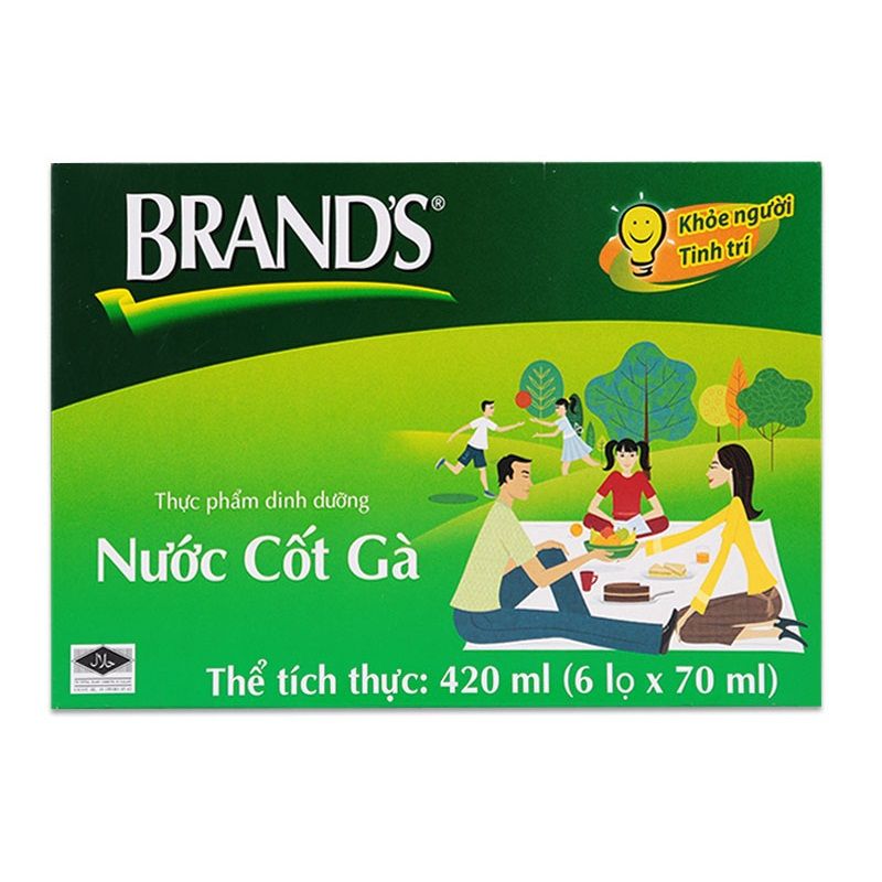Hộp 6 Lọ Nước Cốt Gà Brand's (70ml/Lọ)