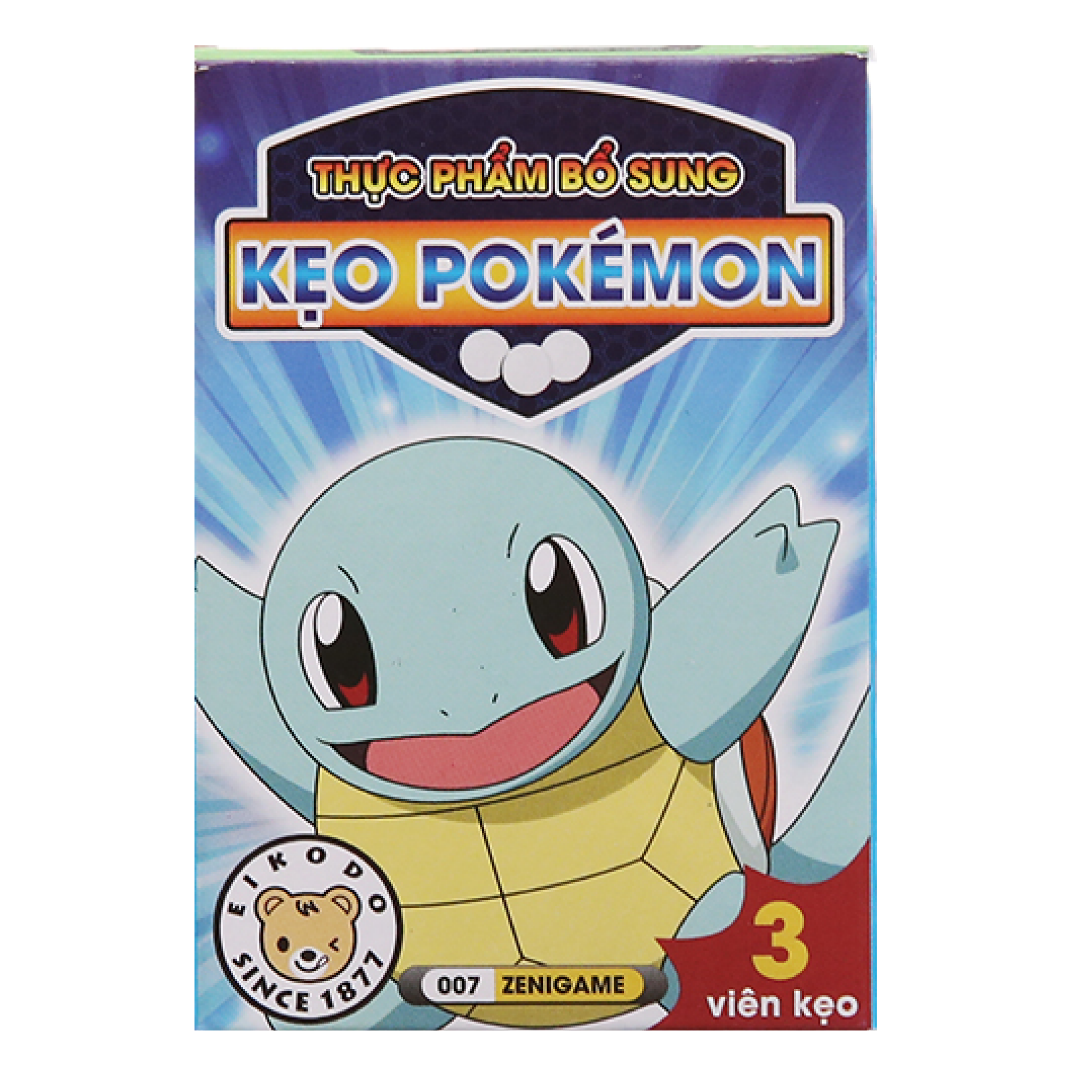 Thực Phẩm Bổ Sung Kẹo Pokemon Hộp 3 Viên