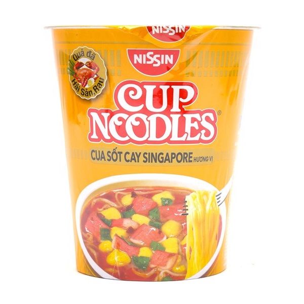 Mì ly Nissin Hương Vị Sốt Cua Cay Singapore 71g