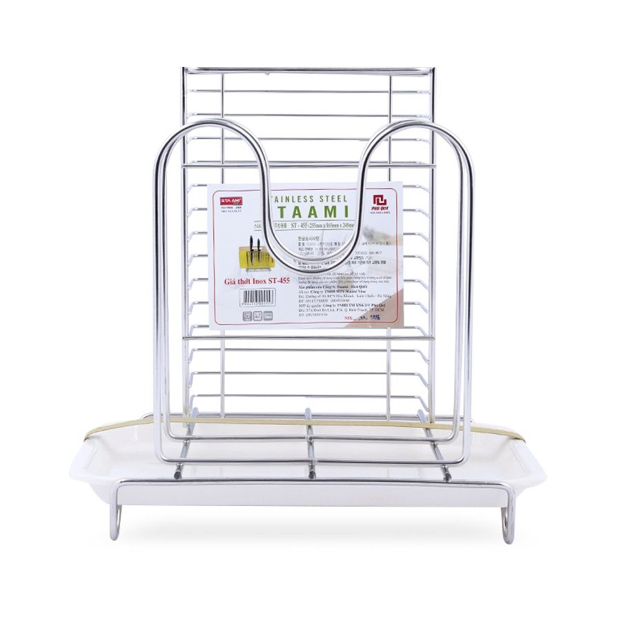 Giá Inox Cắm Dao Thớt Sta Ami ST-455 (255 x 165 x 245mm)