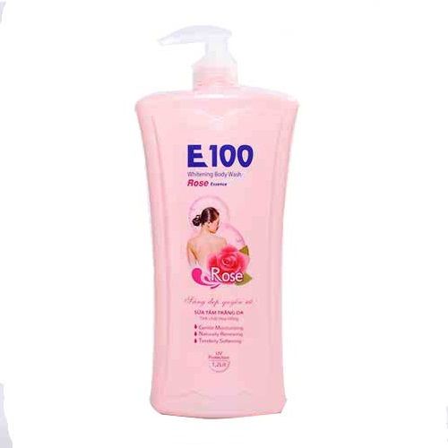 Sữa tắm trắng E100 tinh chất hoa hồng 1.2l