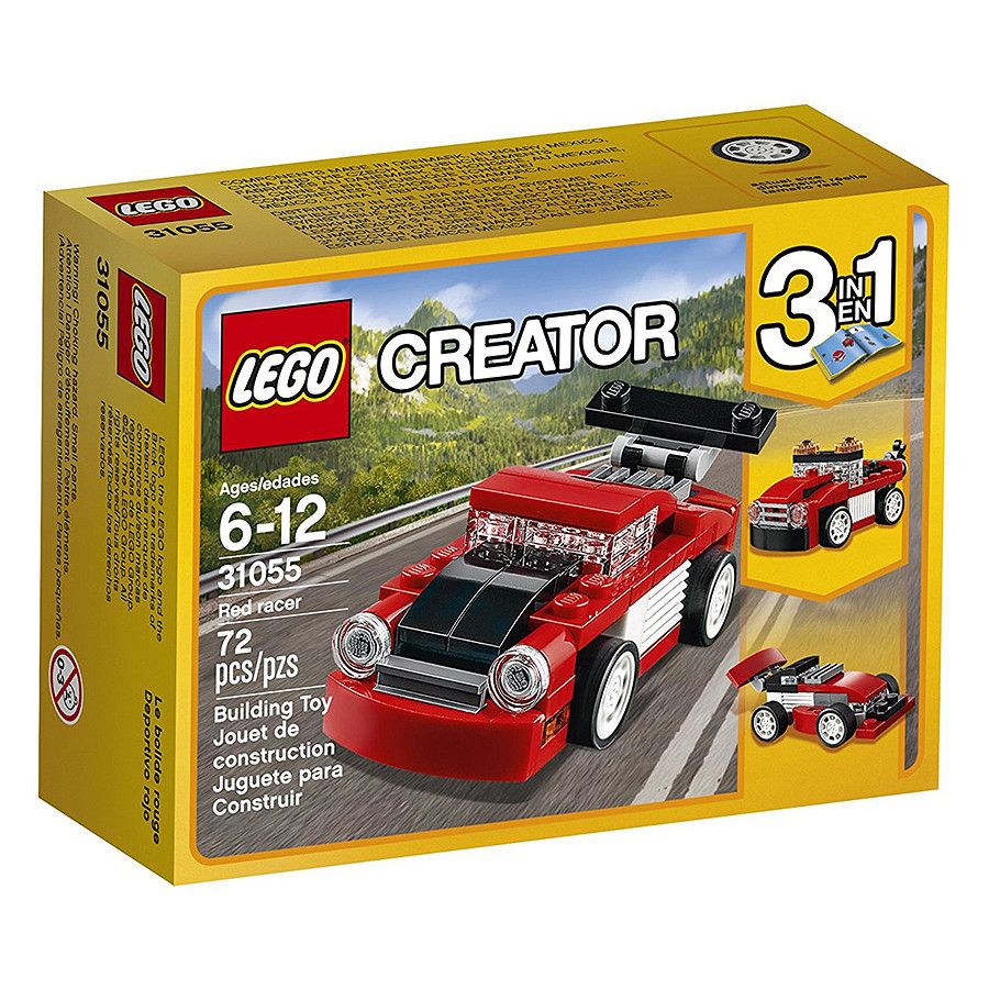 Bộ Lắp Ráp Lego Creator Xe Đua Đỏ Mini 31055 72 Mảnh Ghép