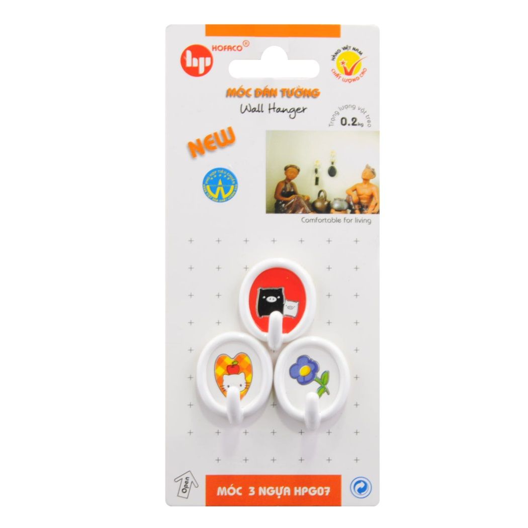 Móc Dán 3 Ngựa Hofaco HPG07