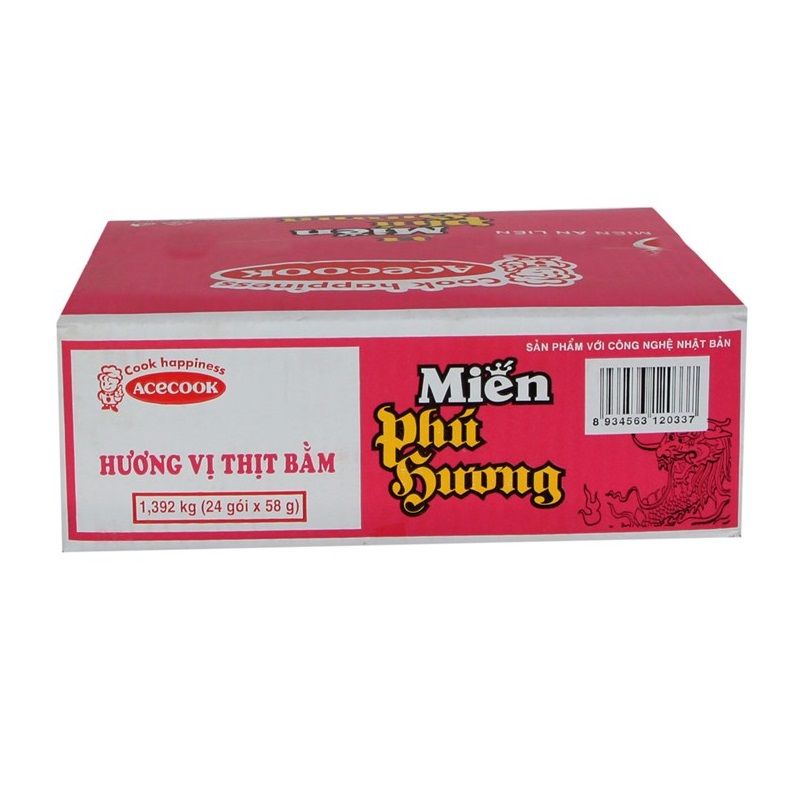 Thùng 24 Miến Phú Hương Thịt Bằm 58g
