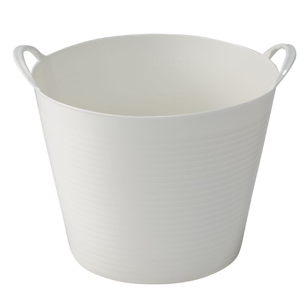 Thùng Đựng Quần Áo Nhựa Dẻo Topvalu Màu Trắng 25 Lít
