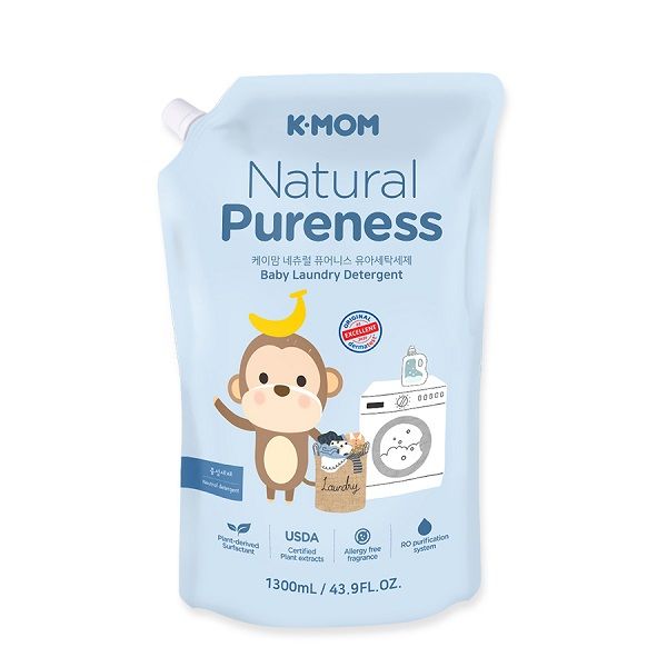 Nước Giặt Đồ Sơ Sinh Chiết Xuất Thảo Mộc Hữu Cơ ( Túi 1300ml)
