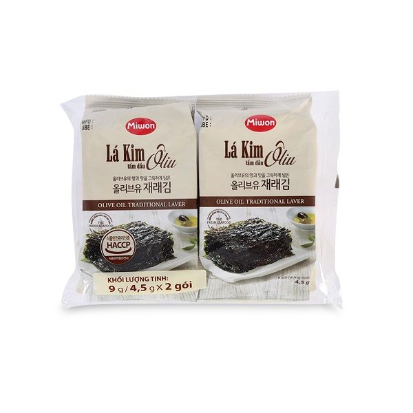 Lá Kim Tẩm Dầu Oliu Miwon 4.5g - Lô 2