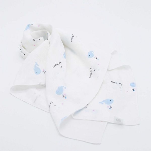 Set 2 Khăn Đa Năng Sợi Tre 75x75 Cá Heo