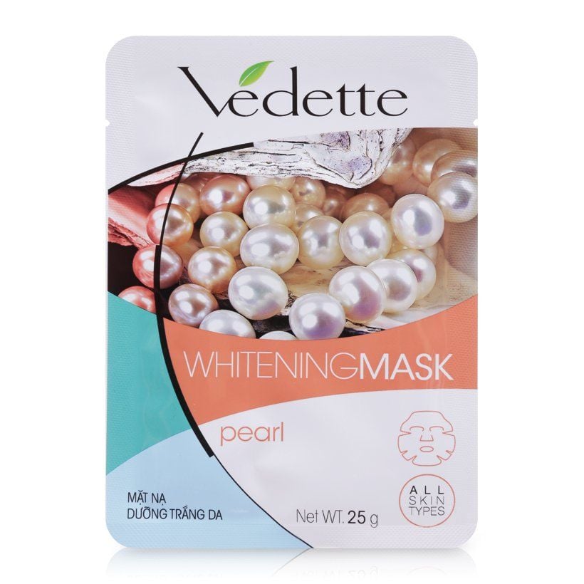 Mặt Nạ Giấy Dưỡng Trắng Da Vedette 25g - Ngọc Trai