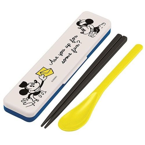 Combo Đũa Muỗng Mickey Mouse Màu Vàng