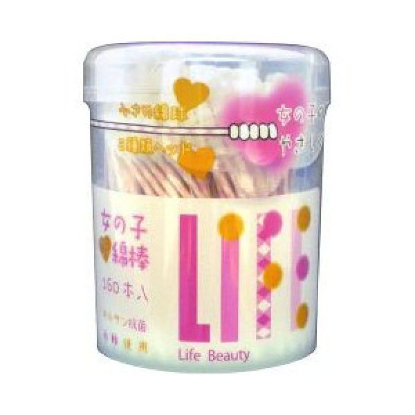 TĂM BÔNG THÂN GIẤY LIFE HỘP 160 CHIẾC