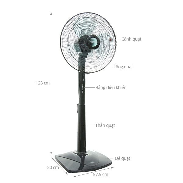 QUẠT ĐỨNG SUNHOUSE SHD7631