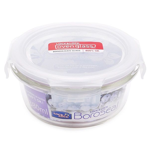 Hộp Bảo Quản Thủy Tinh Tròn Lock & Lock LLG821 - 380ml