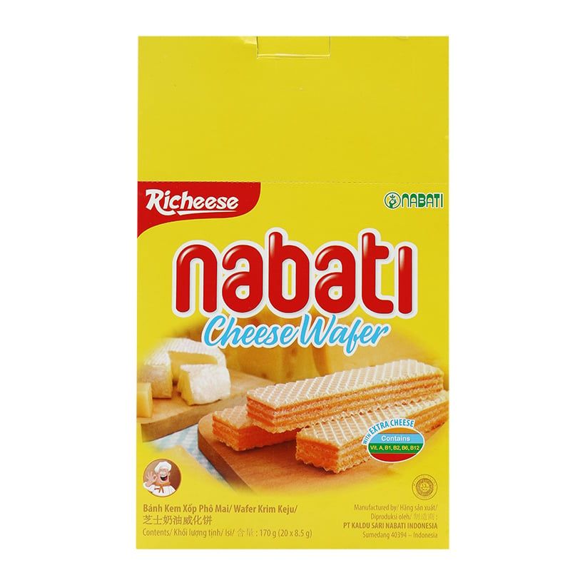 Bánh kem xốp Richeese Nabati 8.5g x 20