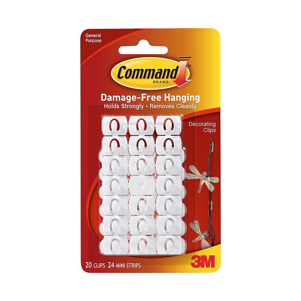 Móc Kẹp Trang Trí Command 17026 - Vỉ 20 Cái